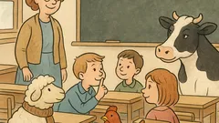 Vtip: Paní učitelka: Co nám dává ovce?