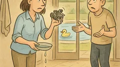 Vtip: Drahý, v karburátoru je voda...