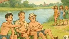 Vtip: Čtyři chlapi u řeky spatří ženy