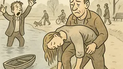 Vtip: Volá chlapík u řeky: „Pomoc…“