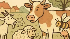 Vtip: Koza mečí, ovce bečí, kráva…