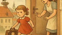 Vtip: Malé děvčátko si balí kufřík