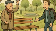 Vtip: Nechcete si sednout, dědečku?