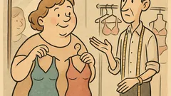 Vtip: Vejde baculatá paní do obchodu…