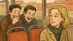 Vtip: Dva kamarádi sedí v autobuse…