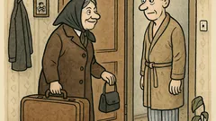 Vtip: Přijde muž domů, zvoní tchýně