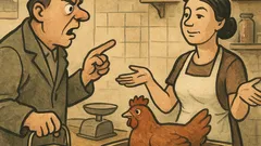 Vtip: „Paní prodavačko, kuře má jednu nohu!“