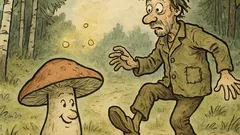 Vtip: Jde blázen lesem a potká houbu…