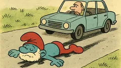 Vtip: Co se stane z taťky Šmouly?