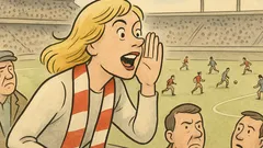 Vtip: Blondýnka na fotbale za stavu 0:0…