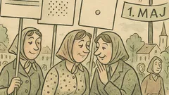 Vtip: Jdou ženy na prvního máje