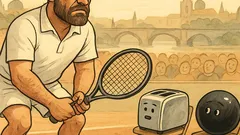 Vtip: Chuck Norris hraje tenis s topinkovačem