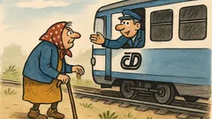 Vtip: Jede vlak kolem staré babičky…