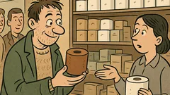 Vtip: Přijde blázen do drogerie pro papír
