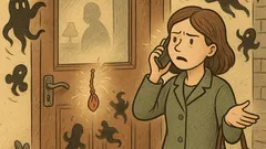 Vtip: Amulet na dveřích proti temným silám...