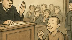 Vtip: Soudce v síni varuje dav