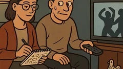 Vtip: Manželka si dělá poznámky u vraždy