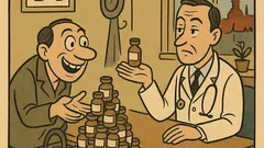 Vtip: Pane doktore, dejte mi prášky