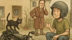 Vtip: Tati, vyzkoušel jsem tvou novou motorku…