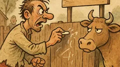 Vtip: Blázen jde kolem ohrady…