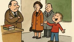 Vtip: Pepíček se chlubí kamarádům po vyučování