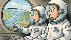 Vtip: Astronauti sledují Zemi během pandemie