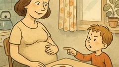 Vtip: Mami, co to máš v bříšku?