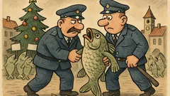 Vtip: V Třeboni potlačili protest proti Vánocům