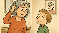 Vtip: Mami, proč ti šediví vlasy?